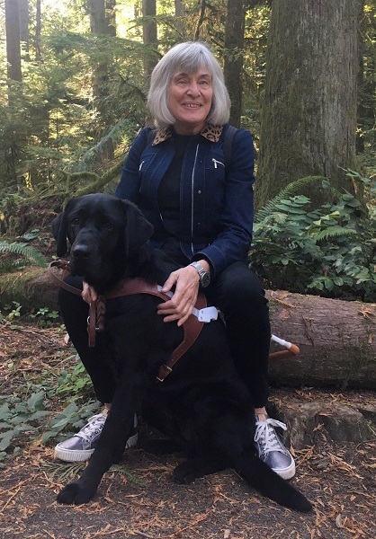 Joan and Forester amongst the redwoods